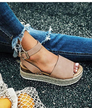 Load image into Gallery viewer, Women Sandals Plus Size Wedges Summer Flip Flop Platform Sandals