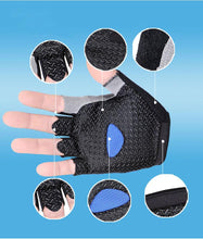 Load image into Gallery viewer, Summer men/women fitness gloves gym weightlifting cycling yoga bodybuilding training thin breathable non-slip half finger gloves -2