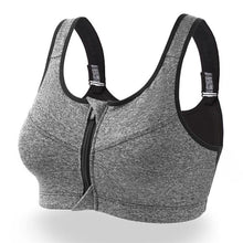 Load image into Gallery viewer, Hot Women Zipper Push Up Sports Bras Vest Underwear Shockproof Breathable Gym Fitness Athletic Running Yoga
