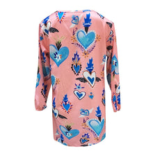 Load image into Gallery viewer, New Womens Casual Print V-Neck Short Sleeve Mini Dress