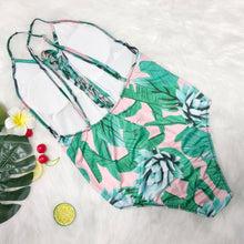 Load image into Gallery viewer, New Women Sling swimsuit Siamese Sexy Printed Bikini