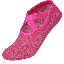Load image into Gallery viewer, Cotton Yoga Socks Women Anti Slip Dance Professional Ballet Heel Protector Female Sports Dancing Calcetines Medias Pilates Socks