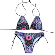 Load image into Gallery viewer, Women's Swimming Sexy Women Floral Print Beach Suit Bikini