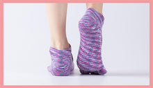 Load image into Gallery viewer, Reallion Women Backless Non-Slip Cotton Massage Sport Yoga Socks Breathable Pilates Fitness Workout Gym Yoga Socks Fingers Socks