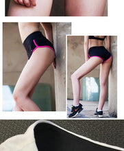Load image into Gallery viewer, BESGO Sexy Exercise Shorts Women Slim Mini length Fold-over Waistband Pilates Running Yoga Shorts Push Up Sports Clothing