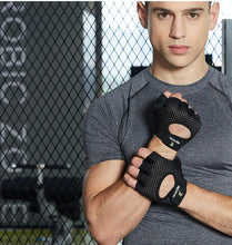 Load image into Gallery viewer, Summer men/women fitness gloves gym weightlifting cycling yoga bodybuilding training thin breathable non-slip half finger gloves