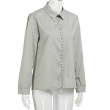 Load image into Gallery viewer, Popular Womens Fashion Casual Solid Long Sleeves Blouse