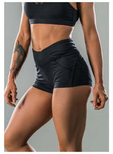 Load image into Gallery viewer, Sexy Butt Lift Workout Sports Shorts Women Fitness short Pants Peach Hips Dry High Waist Yoga workout Running Gym Shorts