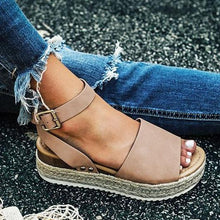 Load image into Gallery viewer, Women Sandals Plus Size Wedges Summer Flip Flop Platform Sandals