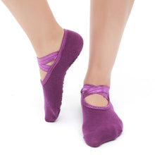 Load image into Gallery viewer, Women Professional Anti Slip Bandage Sports Yoga Socks Ladies Ventilation Pilates Ballet Socks Dance Sock Slippers