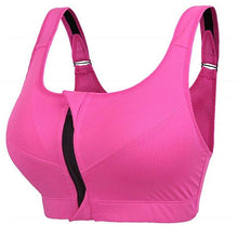 Load image into Gallery viewer, Hot Women Zipper Push Up Sports Bras Vest Underwear Shockproof Breathable Gym Fitness Athletic Running Yoga