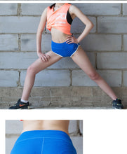 Load image into Gallery viewer, BESGO Sexy Exercise Shorts Women Slim Mini length Fold-over Waistband Pilates Running Yoga Shorts Push Up Sports Clothing