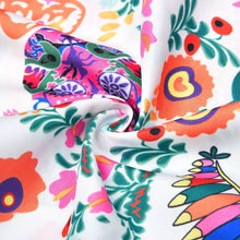 Load image into Gallery viewer, Women's Summer Boho Vintage Floral Print Deep V Neck Beach Mini Dresses