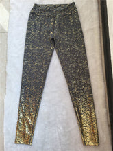 Load image into Gallery viewer, Pad Hot stamping Two Piece Suit Women Patchwork Yoga Set Sport Fitness Women Pants Leggings Push Up Yoga Pants Summer Sportswear