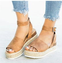 Load image into Gallery viewer, Women Sandals Plus Size Wedges Summer Flip Flop Platform Sandals