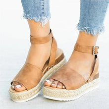 Load image into Gallery viewer, Women Sandals Plus Size Wedges Summer Flip Flop Platform Sandals