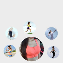 Load image into Gallery viewer, Hot Women Zipper Push Up Sports Bras Vest Underwear Shockproof Breathable Gym Fitness Athletic Running Yoga