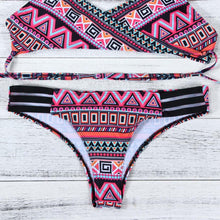 Load image into Gallery viewer, Purple Fashion Women Bohemia Push-Up Padded Bra Beach Bikini