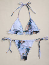 Load image into Gallery viewer, 2021 New Print Sport Bandeau Push Up Bikinis Sexy Marble Women Swimsuit High Waist Swimwear Women Bathing Suit Beach Wear