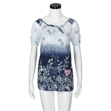 Load image into Gallery viewer, Womens Lace Blouses Summer Short Sleeve Tops Loose Shirt