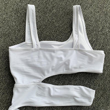 Load image into Gallery viewer, Sexy Cross Bandage One Piece Hollow Out Swimsuit