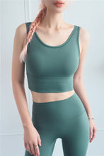 Load image into Gallery viewer, Full Cup Shockproof Sports Bra Gym Brassiere sport femme Fitness Push Up Sport Bra Yoga Tops U Back