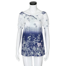 Load image into Gallery viewer, Womens Lace Blouses Summer Short Sleeve Tops Loose Shirt