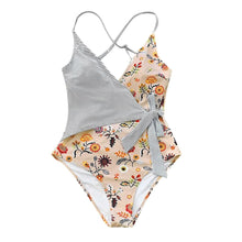 Load image into Gallery viewer, Fashion Women One Piece Swimsuit Beachwear Patchwork Swimwear