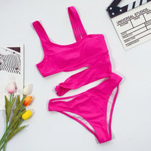 Load image into Gallery viewer, Sexy Cross Bandage One Piece Hollow Out Swimsuit