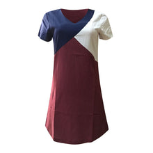 Load image into Gallery viewer, Fashion Geometric Women Casual Short Sleeve Vintage Elegant Dresses