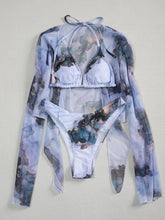 Load image into Gallery viewer, 2021 New Print Sport Bandeau Push Up Bikinis Sexy Marble Women Swimsuit High Waist Swimwear Women Bathing Suit Beach Wear