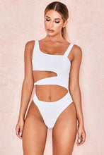 Load image into Gallery viewer, Sexy Cross Bandage One Piece Hollow Out Swimsuit