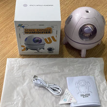 Load image into Gallery viewer, Home Portable Office Desktop USB Astronaut Space Capsule Air Humidifier Diffuser 220ML With Colorful Led Light Christmas Gift