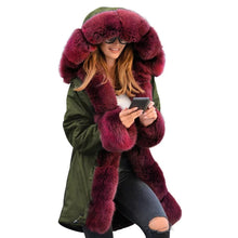 Load image into Gallery viewer, Warm Fur Collar Hoodie Jacket Windbreaker Coat Outwear