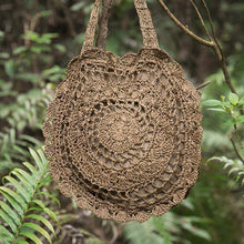 Load image into Gallery viewer, Exquisite Retro Women Hollowed Round Straw Weaving Bag