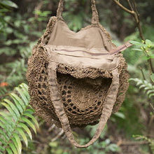 Load image into Gallery viewer, Exquisite Retro Women Hollowed Round Straw Weaving Bag