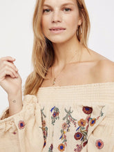 Load image into Gallery viewer, Embroidered Puff-sleeves Blouses&Shirts Top