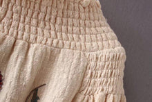 Load image into Gallery viewer, Embroidered Puff-sleeves Blouses&Shirts Top