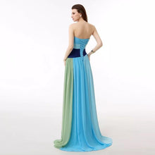Load image into Gallery viewer, Colorful Strapless Floor Maxi Dress