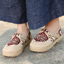 Load image into Gallery viewer, Ethnic Exqusite Embroidery Knitted Sandal Cloth Shoes For Women