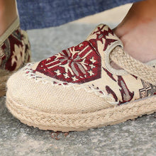 Load image into Gallery viewer, Ethnic Exqusite Embroidery Knitted Sandal Cloth Shoes For Women