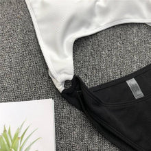 Load image into Gallery viewer, Black & White sexy High Waist One Piece swimwear Monokini