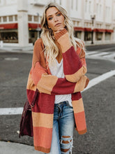 Load image into Gallery viewer, Loose Striped Cardigan Tops