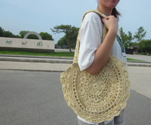 Load image into Gallery viewer, Flower Knit Bohemia Beach Bag