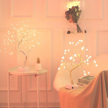 Load image into Gallery viewer, LED Night Light Mini Christmas Twinkling Tree Copper Wire Garland Lamp For Holiday Home Kids Bedroom Decor Luminary Fairy Lights