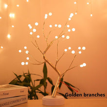 Load image into Gallery viewer, LED Night Light Mini Christmas Twinkling Tree Copper Wire Garland Lamp For Holiday Home Kids Bedroom Decor Luminary Fairy Lights