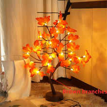 Load image into Gallery viewer, LED Night Light Mini Christmas Twinkling Tree Copper Wire Garland Lamp For Holiday Home Kids Bedroom Decor Luminary Fairy Lights