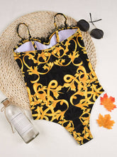 Load image into Gallery viewer, Lace Push Up Swimwear  Sexy Women One Piece Swimsuit Female Print Thong Brazilian Monokini Bathing Suit Women