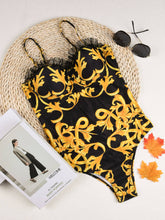 Load image into Gallery viewer, Lace Push Up Swimwear  Sexy Women One Piece Swimsuit Female Print Thong Brazilian Monokini Bathing Suit Women