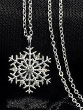 Load image into Gallery viewer, Charms Crystal Snowflake Zircon Christmas Sweater Necklace